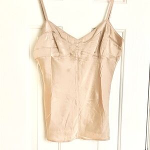 Express champagne silk and spandex Camisole Top